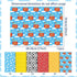Set 12 Cowboy-Themed Gift Wrap Paper for Birthday Parties - Sheets