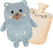 Toxin Hot Water Bottle wtih Cover, Hot Water Bag, 2L Rubber Warm Hot