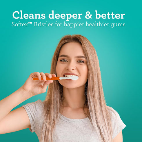 GuruNanda Butter On Gums Toothbrush, 6 Count, 8000+ Softex Bristles for Sensitive & Receding Gums, Perfect for Whiter