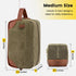 Vorspack Toiletry Bag, Hanging Dopp Kit for Men, Water Resistant Canvas Shaving Bag, Large Capacity, Green
