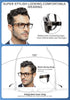 OCCI CHIARI Men Reading Glasses, 2.5 Magnifier Readers, Multiple Magnification Options from 1.0 to 6.0
