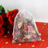 SUNGULF 100pcs Snowflake Organza Pouch Bag - Drawstring Strong Christmas Gift Candy Jewelry Party Wedding Favor Bags