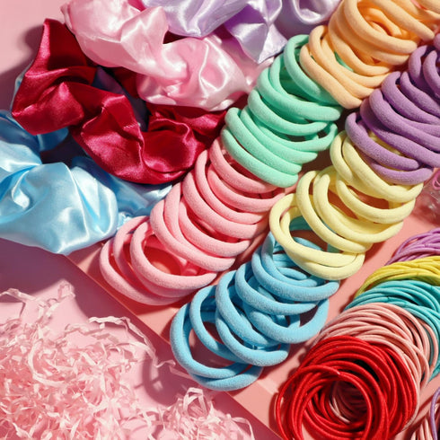YANRONG 1159PCS Hair Accessories Set for Women - Seamless Ponytail Holders and Variety Hair Scrunchies (Multicolour)