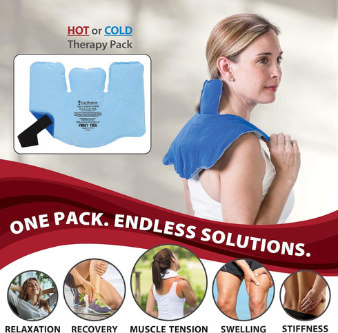 Pack 11" 15" Core Products Dual Comfort CorPak - Reusable hot/Cold for Knee, Back, Shoulder, or Ankle Pain; Use hot