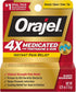 Orajel 4X for Toothache & Gum Pain Severe Gel Tube, 0.25 Ounce