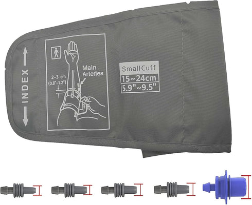 Pediatric Blood Pressure Cuff for Kids & Women - Small Child BP Cuff with 5 Connectors