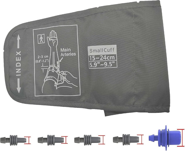 Pediatric Blood Pressure Cuff for Kids & Women - Small Child BP Cuff with 5 Connectors