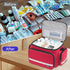 LEFORZ Student,Therapist,Doctors,Red(11.7x7.6x8inch) Small Medical Bag,First Aid Bag Empty,Home Health Nurse Bag