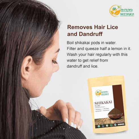 Shikakai Powder, Pure Acacia Concinna Fruit Pods Powder for Hair, 5.30 oz