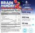 Brain Supplement Gummies for Memory & Focus Support - 60 Vegan Gummies with B6 B12, Phosphatidylserine, Nootropics