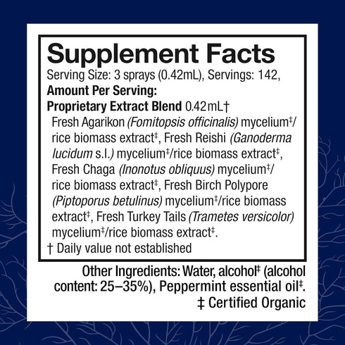 Immune Immune 2 oz (142 Host Defense MycoShield Throat Spray - Health Support - Dietary Mushroom Supplement with Chaga