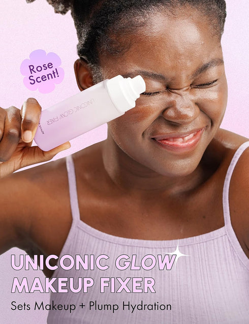 SELF BEAUTY Glow Makeup Setting Spray, Hydrating Illuminating Dewy Finish, Long-Lasting Makeup Fixing