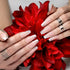 Hypnaughty 24 Pcs Modern Glittery French Luxury Coffin Press On Nails with Holographic Design