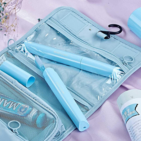 Travel Toothbrush Case, Plastic Container with Air Hole, Breathable Design for Daily Use