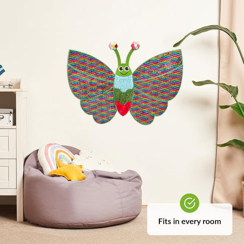 ODOXIA Sensory Wall Panel | Sequin Busy Board for Sensory Room and Daycare | Montessori Toys and Activity | Autism Mats