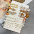 Mehayi 20 PCS Pearl Hair Clips Set, Fashion Korean Acrylic Resin Hair Barrettes, Decorative Party Wedding Accessories
