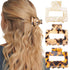 Tortoise Shell Ponytail Cuffs, Elastic Hair Band Hair Tie, Leopard Design for Women Girls, Pack of 3