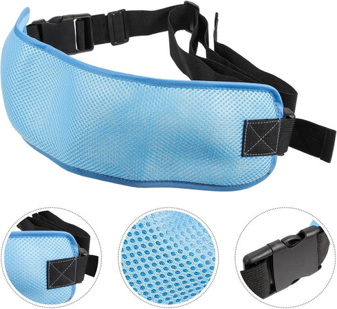 Breathable Adjustable Wheelchair Strap with Double Buckle, Elastic Bed Rail Belt for Seniors, Anti-Fall Safety Support