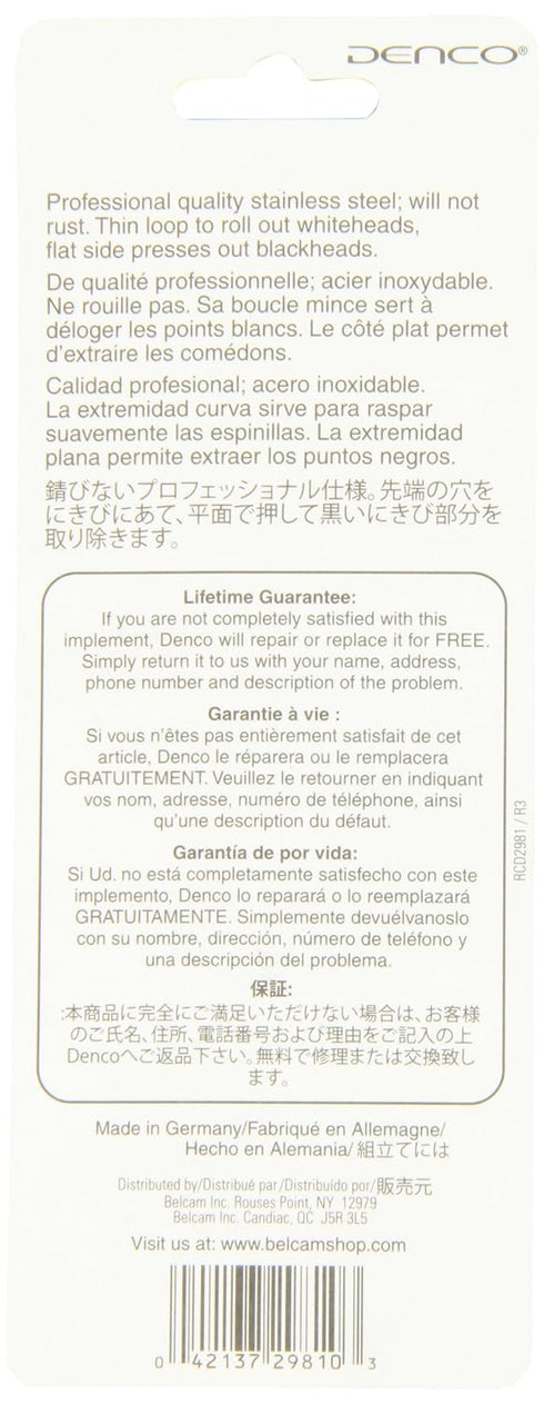 Denco Skin Care Tool Extractor for Pimple and Blackhead Removal