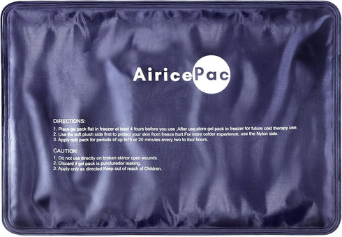 Ice Packs for Injuries Reusable, 10”x 14” Gel Cold Pack for Pain Relief, Cold Compress Therapy