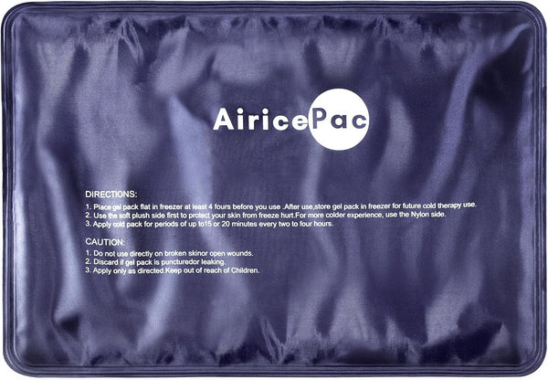 Ice Packs for Injuries Reusable, 10”x 14” Gel Cold Pack for Pain Relief, Cold Compress Therapy
