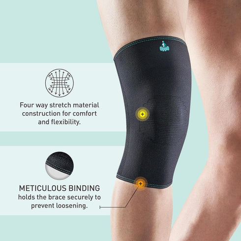 Medical RK200 Knee Compression Sleeve for Men Women - Knee Brace for Daily Activities, Running, Hiking, Basketball