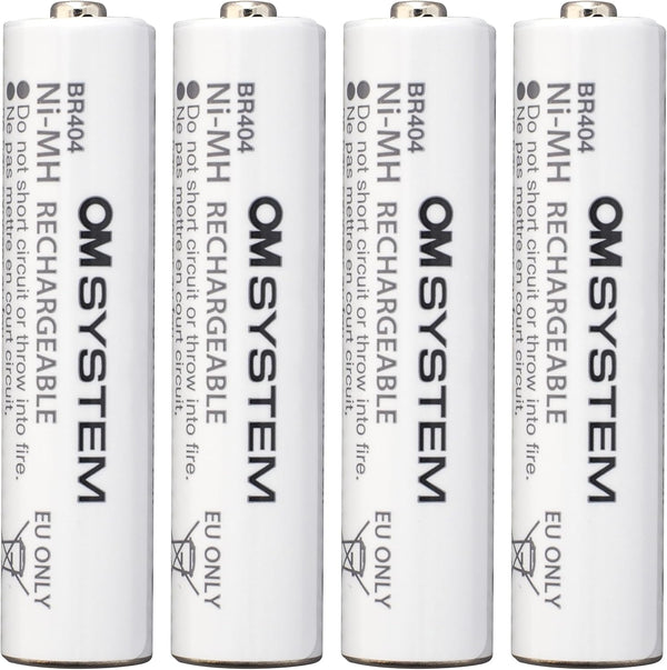 OM SYSTEM Olympus BR-404 NI-MH Rechargeable Battery Set