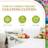 Reusable Cleaning Cloth, 2 Pack, Super Absorbent, Washable Kitchen Towels, 14x10”
