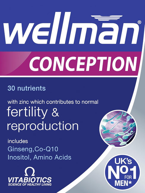 Wellman Vitabiotics Conception Tablets 30 Capsules