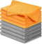 Microfiber Cleaning Cloth - 12x11 Inch Ultra Absorbent Towel for Streak-Free Shine, Lint Free, 12 Pack