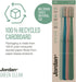Jordan Green Clean Manual Toothbrush - Soft Bristles, Sustainable Scandinavian Design, Mixed Colors, 4 Units