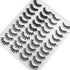 Lanflower 20 Pairs False Eyelashes, 4 Styles Fluffy Long Dramatic Lashes Pack, Wholesale Bulk Faux Mink Lashes
