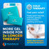 PhysioNatural Foot & Ankle Ice Wrap with 2 Cold Gel Packs for Sprained Ankle, Achilles Tendon Injuries