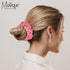 Motique Accessories Black Jumbo Velvet Scrunchie