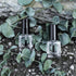 6PCS Empty Nail Polish Bottles with Funnel, Glass Rectangle with Brush & Mixing Balls, Black (5ML)
