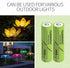 IWANGDO 300mAh HR03 8pcs Pack 8 Batteries AAA Ni-MH Ni-MH Rechargeable Pre-Charged for Outdoor Garden Solar Lights