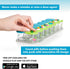 Sagely Smart XL Weekly Pill Organizer AM/PM - Medicine Storage Organizer with Reminder Alarm App (Large Enough to Fit