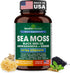 Sea Moss Black Seed Oil, Ashwagandha, Ginger, Burdock Root, Turmeric, 60 Capsules, Made in USA