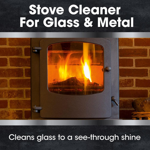 Furniture Clinic Stove Glass & Metal Cleaner - Removes Soot & Dirt from Glass & Metal, 500ml