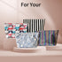 Makeup Bag, Travel Makeup Bag for Purse, Striped Cosmetic Bag, High Capacity Toiletry Bag for Women, Personalized Gift