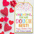 Set 20 GT511 of Personalized You are Dough Best Kid's Valentines Tags | Dough Valentine's Day Treat Tags | Customizable