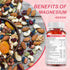 Sugar-Free Magnesium Glycinate Gummies - 500mg Potassium Magnesium Complex Supplement for Memory and Mood