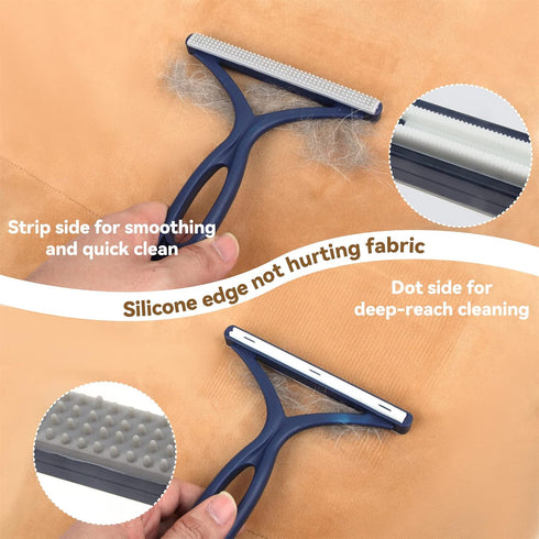 Pet Hair Remover - 4 Pack Dog Cat Hair Remover for Couch, Reusable Lint Remover Shaver for Carpet, Upholstery