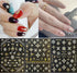 20 Sheets Gold Nail Art Stickers - Metallic 3D Self Adhesive Flower Diamond Designs for Women Nail Decorations