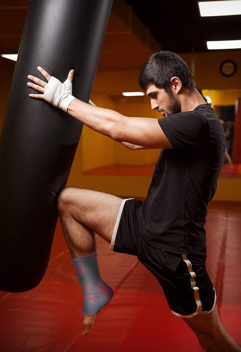 Doctor Developed Ankle Brace/Compression Sleeve/Ankle Support with Silicon Gel Pad for Foot Support - Doctor Written