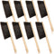 Tioncy 8 Pieces Wooden Dust Brush Hand Broom with Long Wood Handle, Soft Bristle Cleaning Brush for Outdoor Furniture