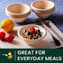 Disposable Paper Bowls, 100pack 8oz Compostable Paper Bowls for Condiments, Ice Cream, Dessert