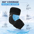 CAMBIVO Reusable Gel Cold Pack for Knee, Elbow, Ankle, Calf - Compression Sleeve Ice Pack for Injuries, Flexible Cold