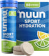 Nuun Sport Electrolyte Tablets for Hydration, Lemon Lime, 10 Servings, Pack of 8