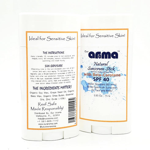 Original Sunscreen Face Stick, Broad Spectrum SPF 40, 6.65 Oz